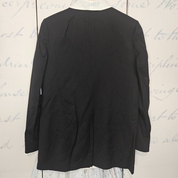 NWT Equipment Quincy Blazer Size 4 Black White 100% Wool $475 - Picture 3 of 10
